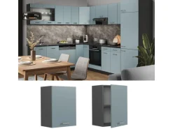 Küchenschränke<Vicco Hängeschrank R-Line Hängender Küchenschrank Blau-Grau/Anthrazit 45 cm