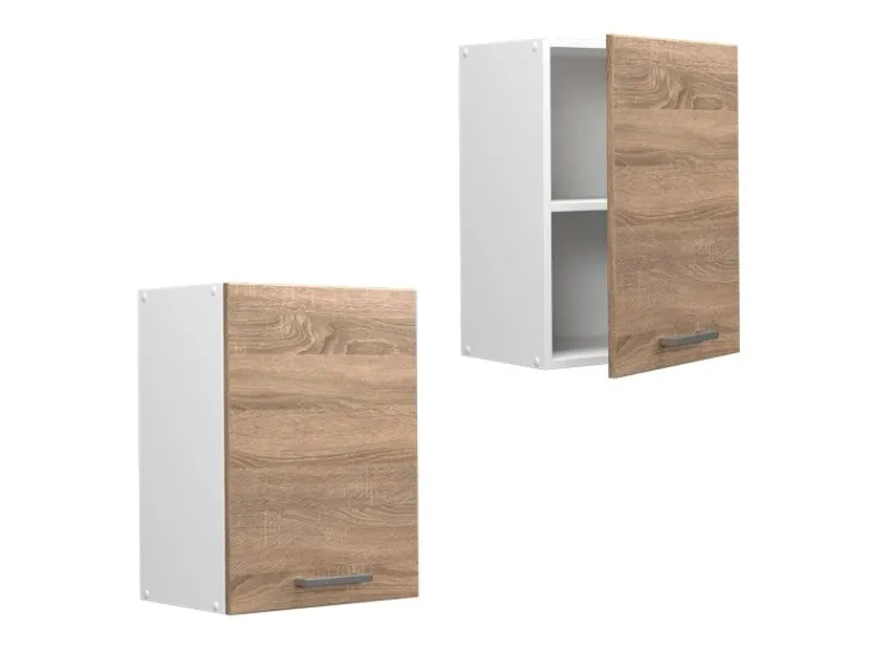 Küchenschränke<Vicco Hängeschrank R-Line Hängender Küchenschrank Sonoma/Weiß 45 cm