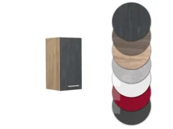 Hot Vicco Hängeschrank R-Line Hängender Küchenschrank Schwarz Beton/Goldkraft Eiche 30 cm Beton Anthrazit