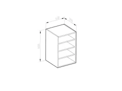 Discount Vicco Hängeschrank R-Line Offener Küchenschrank / 40 cm Anthrazit