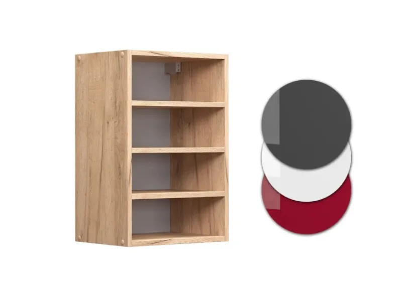 Hot Vicco Hängeschrank R-Line Offener Küchenschrank Goldkraft 40 cm Eiche