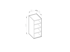Vicco Hängeschrank R-Line Offener Küchenschrank / 20 cm< Küchenschränke|Küchenregale