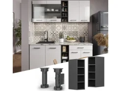 Küchenregale|Küchenschränke<Vicco Hängeschrank R-Line Offener Küchenschrank / 20 cm