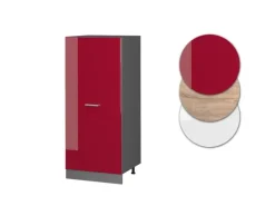 Küchenschränke<Vicco Hochschrank R-Line Küchenkommode Bordeaux Hochglanz/Anthrazit 60 cm