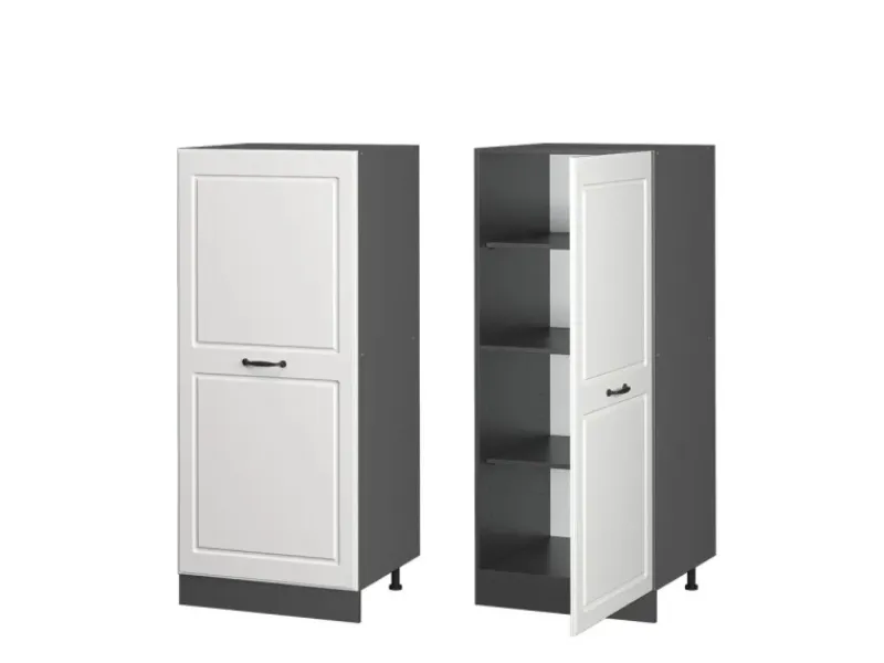 Küchenschränke<Vicco Hochschrank R-Line Küchenkommode Landhaus/Anthrazit 60 cm
