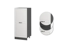 Küchenschränke<Vicco Hochschrank R-Line Küchenkommode Landhaus/Anthrazit 60 cm
