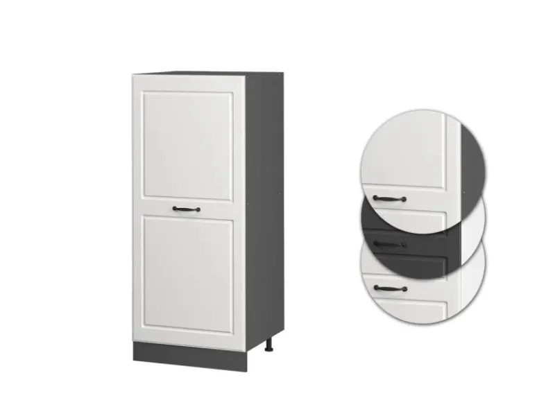 Küchenschränke<Vicco Hochschrank R-Line Küchenkommode Landhaus/Anthrazit 60 cm