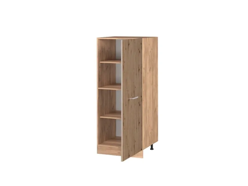Vicco Hochschrank R-Line Küchenkommode Artisan-Eiche/Goldkraft Eiche 60 cm< Küchenschränke