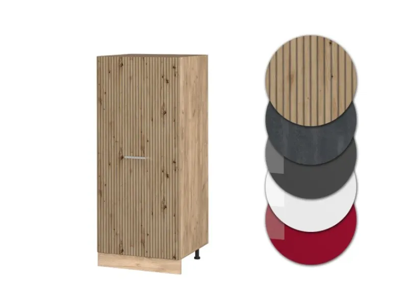 Vicco Hochschrank R-Line Küchenkommode Artisan-Eiche/Goldkraft Eiche 60 cm< Küchenschränke