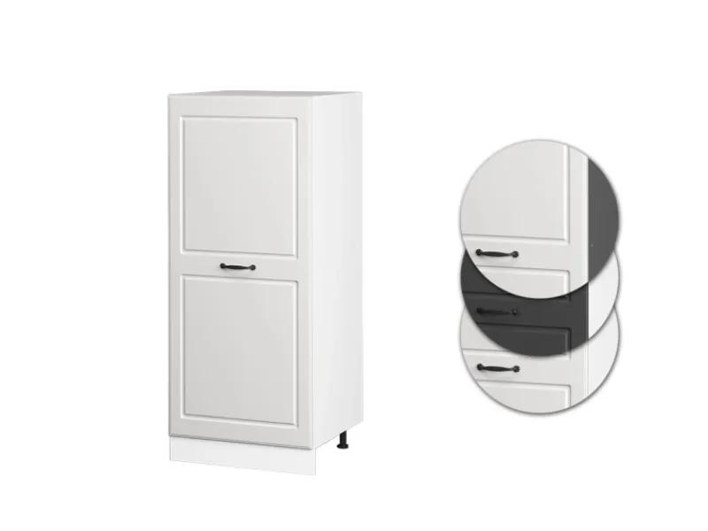 Vicco Hochschrank R-Line Küchenkommode Landhaus/ 60 cm Weiß