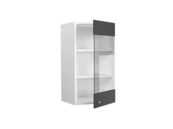 Vicco Küchenglasschrank Fame-Line Glashängeschrank -Gold/Weiß 40 cm< Küchenschränke