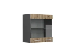 Hot Vicco Küchenglasschrank R-Line Glashängeschrank Artisan-Eiche/Anthrazit 60 cm Artisan Eiche