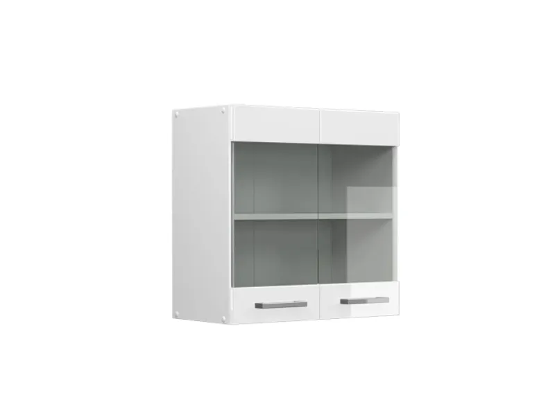 Küchenschränke<Vicco Küchenglasschrank R-Line Glashängeschrank Hochglanz/ 60 cm