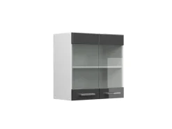 Vicco Küchenglasschrank R-Line Glashängeschrank Hochglanz/Weiß 60 cm< Küchenschränke
