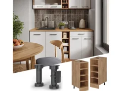 Küchenregale|Küchenschränke<Vicco Küchenregal R-Line Offener Küchenschrank Goldkraft 30 cm AP
