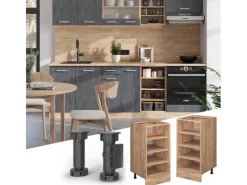 Küchenregale<Vicco Küchenregal R-Line Offener Küchenschrank Goldkraft 40 cm AP Anthrazit