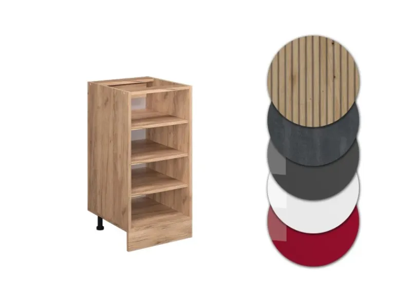 Küchenregale<Vicco Küchenregal R-Line Offener Küchenschrank Goldkraft 40 cm AP Anthrazit