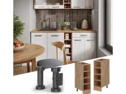 Küchenschränke|Küchenregale<Vicco Küchenregal R-Line Offener Küchenschrank Goldkraft 25 cm ohne Arbeitsplatte