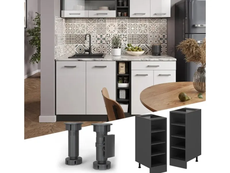 Vicco Küchenregal R-Line Offener Küchenschrank 30 cm ohne Arbeitsplatte< Küchenschränke|Küchenregale
