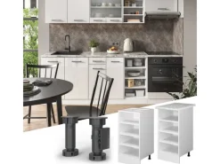 Vicco Küchenregal R-Line Offener Küchenschrank / 40 cm AP Marmor< Küchenregale