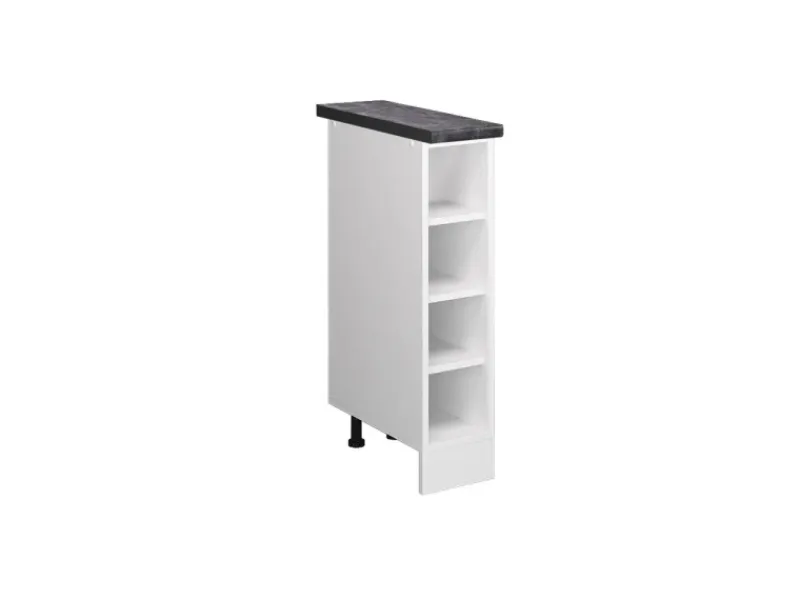 Clearance Vicco Küchenregal R-Line Offener Küchenschrank 20 cm AP Anthrazit Weiß