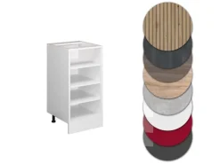 Best Vicco Küchenregal R-Line Offener Küchenschrank 40 cm AP Eiche Weiß