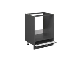 Discount Vicco Küchenschränke Fame-Line Gestreift 60 cm ohne Arbeitsplatte Schwarz