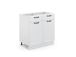 Küchenschränke<Vicco Küchenunterschrank Fame-Line Landhaus/ 80 cm ohne Arbeitsplatte