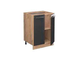 Vicco Küchenunterschrank Fame-Line Hochglanz/Goldkraft Eiche 60 cm AP< Küchenschränke