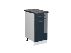 Vicco Küchenunterschrank Fame-Line Hochglanz/Weiß 40 cm AP Anthrazit< Kühlschränke|Küchenschränke