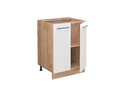 Vicco Küchenunterschrank Fame-Line Hochglanz/Goldkraft Eiche 60 cm ohne Arbeitsplatte< Küchenschränke