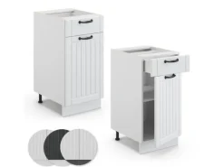 Vicco Küchenunterschrank Fame-Line Landhaus/ 40 cm ohne Arbeitsplatte< Küchenschränke