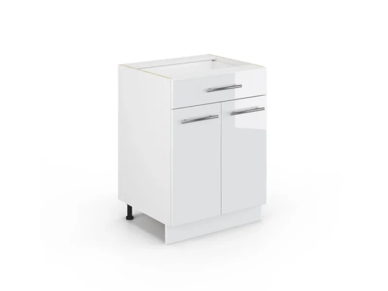 Vicco Küchenunterschrank Fame-Line Hochglanz/ 60 cm mit Schublade ohne Arbeitsplatte< Küchenschränke