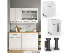 Vicco Küchenunterschrank Fame-Line Hochglanz/ 60 cm mit Schublade ohne Arbeitsplatte< Küchenschränke