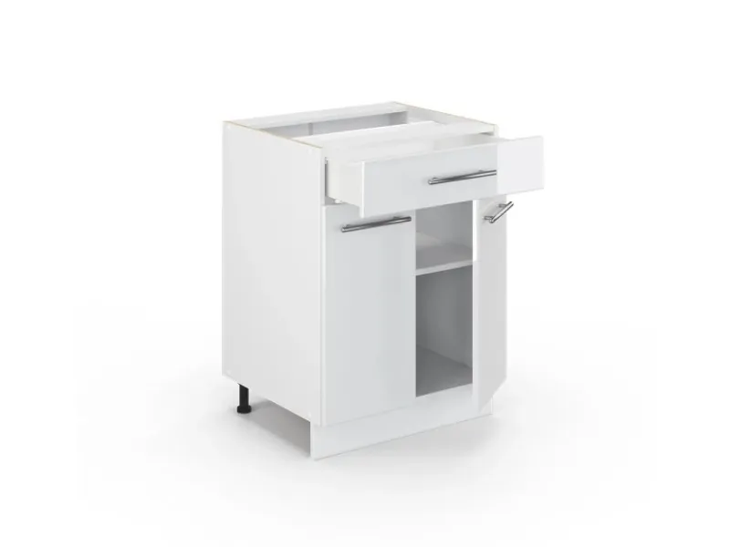 Vicco Küchenunterschrank Fame-Line Hochglanz/ 60 cm mit Schublade ohne Arbeitsplatte< Küchenschränke