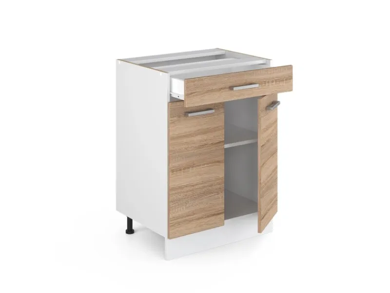 Vicco Küchenunterschrank R-Line Sonoma 60 cm mit Schublade ohne Arbeitsplatte< Küchenschränke