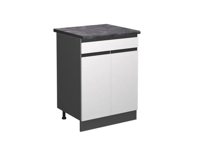 Vicco Küchenunterschrank R-Line Schubladenschrank für die Küche /Anthrazit 60 cm AP Anthrazit< Single-Küchen