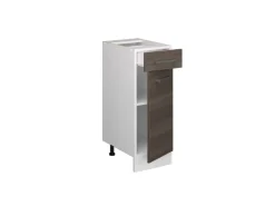 Discount Vicco Küchenunterschrank R-Line Schubladenschrank für die Küche Grau/Weiß 30 cm ohne Arbeitsplatte Edelgrau