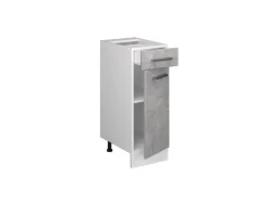 Discount Vicco Küchenunterschrank R-Line Schubladenschrank für die Küche /Weiß 30 cm ohne Arbeitsplatte Beton