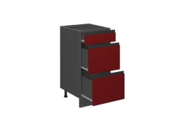Hot Vicco Küchenunterschrank R-Line /Anthrazit 40 cm J-Shape mit Schubladen ohne Arbeitsplatte Rot