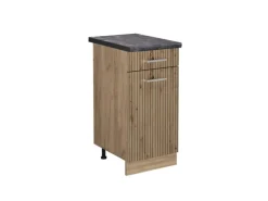 Clearance Vicco Küchenunterschrank R-Line Artisan-Eiche/Goldkraft Eiche 40 cm AP Anthrazit Artisan Eiche