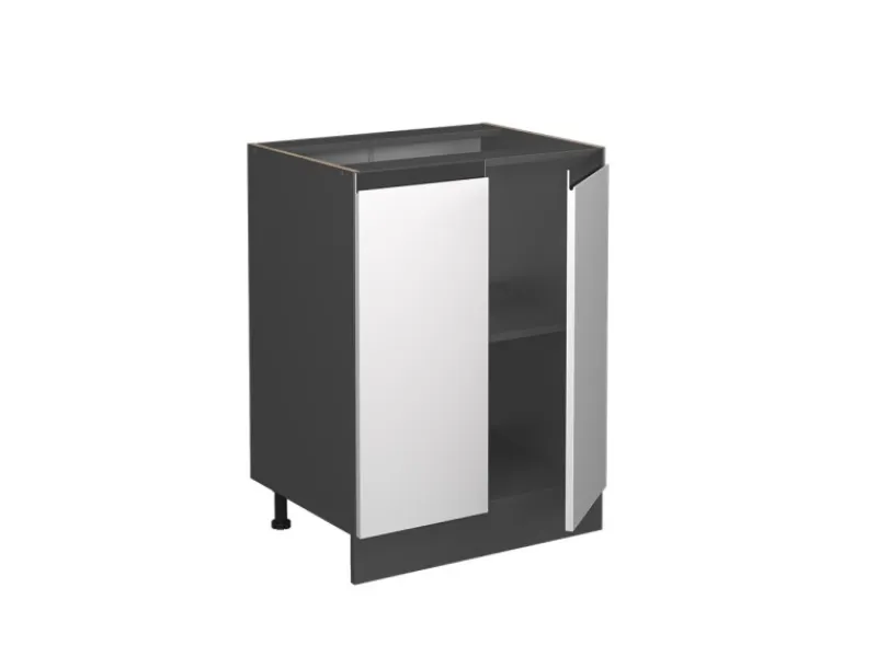 Küchenschränke<Vicco Küchenunterschrank R-Line /Anthrazit 60 cm J-Shape ohne Arbeitsplatte