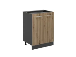 Hot Vicco Küchenunterschrank R-Line Artisan-Eiche/Anthrazit 60 cm ohne Arbeitsplatte Artisan Eiche