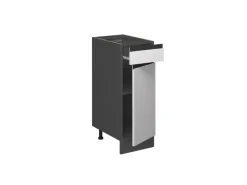 Best Vicco Küchenunterschrank R-Line /Anthrazit 30 cm J-Shape ohne Arbeitsplatte Weiß