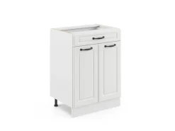 Outlet Vicco Küchenunterschrank R-Line Landhaus/ 60 cm mit Schublade ohne Arbeitsplatte Weiß