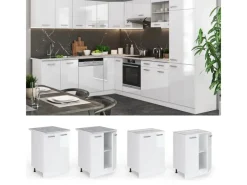 Vicco Küchenunterschrank R-Line Hochglanz/ 60 cm ohne Arbeitsplatte< Küchenschränke