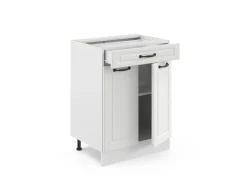 Vicco Küchenunterschrank R-Line Landhaus/ 60 cm mit Schublade AP Eiche< Küchenschränke