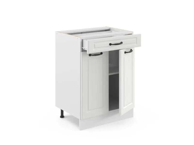 Vicco Küchenunterschrank R-Line Landhaus/ 60 cm mit Schublade AP Eiche< Küchenschränke