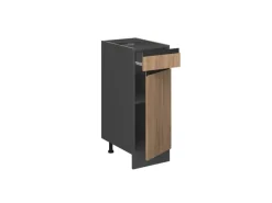 Pfannen<Vicco Küchenunterschrank R-Line Goldkraft /Anthrazit 30 cm AP