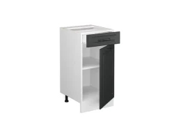 Outlet Vicco Küchenunterschrank R-Line Anthrazit Landhaus/Weiß 40 cm ohne Arbeitsplatte Anthrazitgrau